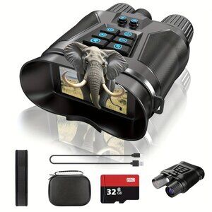 4K Full-Color Night Vision Goggles -8X Digital Zoom 5000mAh Rechargeable Battery